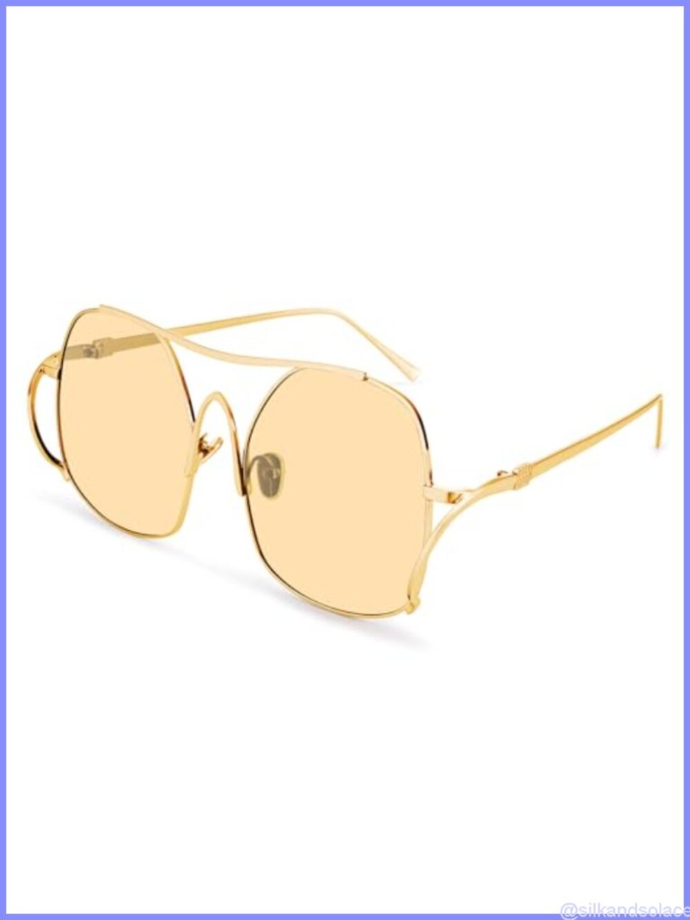 Oversized Aviator Sunglasses UV400 Metal Full Frame Anti-Glare